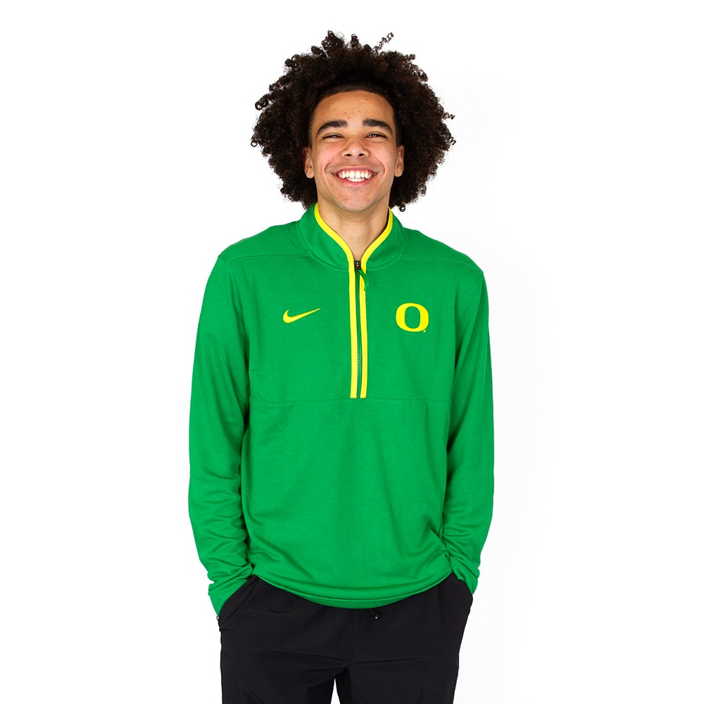 Classic Oregon O, Nike, Green, Pullover, Performance/Dri-FIT, Men, Basketball, Piping, Victory, Pullover, Sweatshirt, 945440